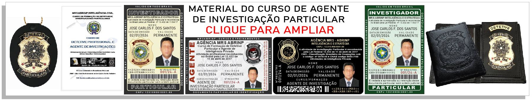 materiais curso de detetive particular mrs abrinp